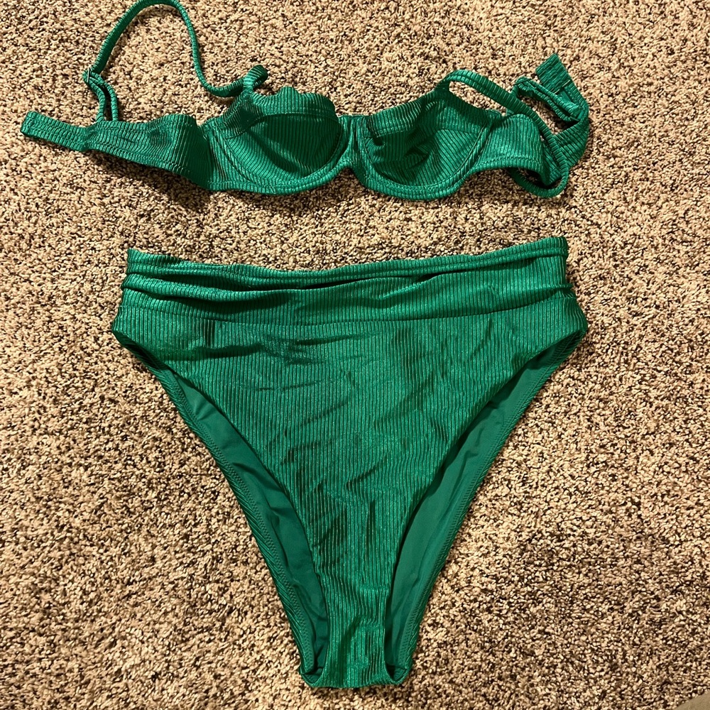 Emerald Green Aerie Swim Bikini Set